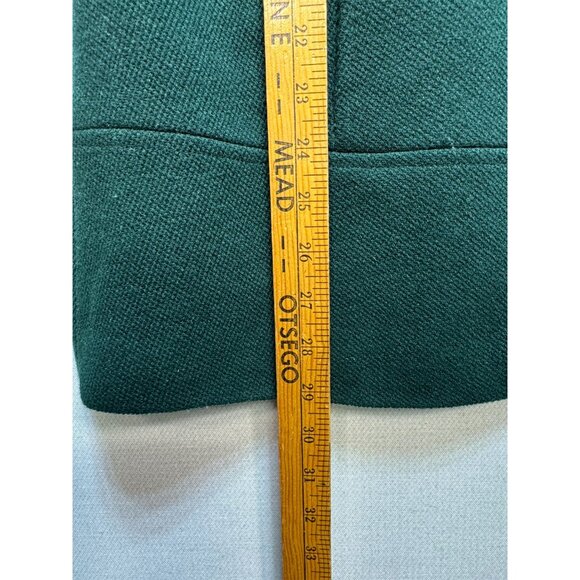 Calvin Klein Women's Wool Hooded Winter Coat Long Sleeve Sz 4 Sea Green Full Zip - Picture 10 of 14